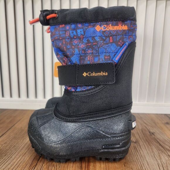 Columbia Toddler Powderbug Plus II Print Size 5 Insulated Winter Snow Boots NEW - Picture 4 of 10